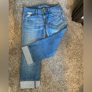 American Eagle Jean Capris